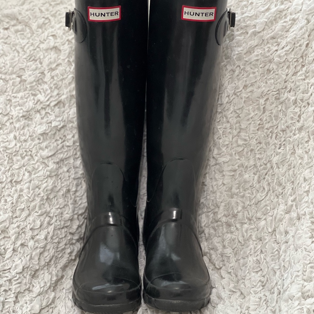 Women's Tall Back Gloss Rain Boots
